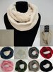 Knitted Infinity SCARF [Wavy Knit]