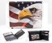 Vegan LEATHER Wallet [Bifold] Eagle with Flag