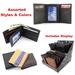 Genuine Top Grain LEATHER Wallet Assortment with Display