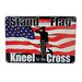 11.75''x8'' Metal Sign- Stand for the FLAG/Kneel for the Cross