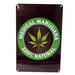 11.75''x8'' Metal Sign- Medical Marijuana/100% Natural
