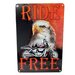11.75''x8'' Metal Sign- Ride Free [Eagle/Motorcycle]