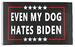 * . 3'X5' FLAG ''Even My Dog Hates Biden''