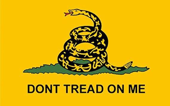 3 X 5 Dont Tread On Me Gold