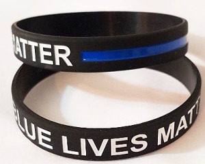 Silicone BRACELET Blue Lives Matter Back the Blue