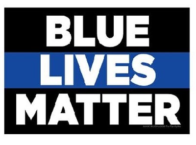 Magnet 4 X 6 Rectangle Back the Blue  Blue Lives Matter