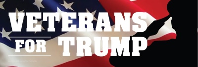 Trump Bumper Sticker Veterans For Trump