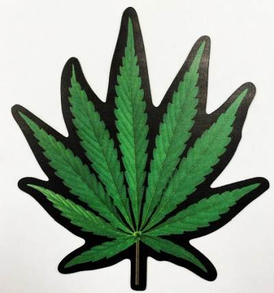 Magnet Die Cut Marijuana Leaf