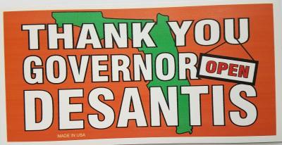 Magnet Thank you Governor DeSantis Orange
