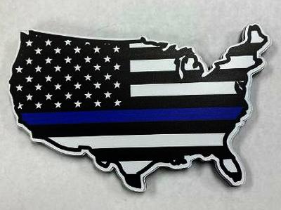 Magnet Die Cut Blue Line America