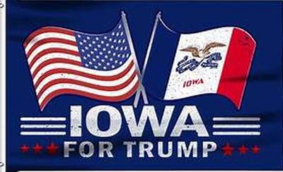 3 X 5 Trump State FLAG - Iowa For Trump