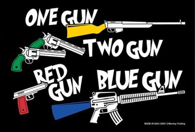 STICKER One Gun Two Gun