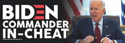 Bumper STICKER Biden Commander In Cheat