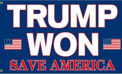 3 X 5 Trump FLAG -Trump Won - Save America
