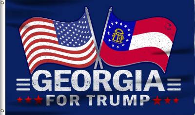 3 X 5 Trump State FLAG - Georgia For Trump