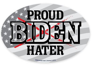 Magnet Oval Proud Biden Hater