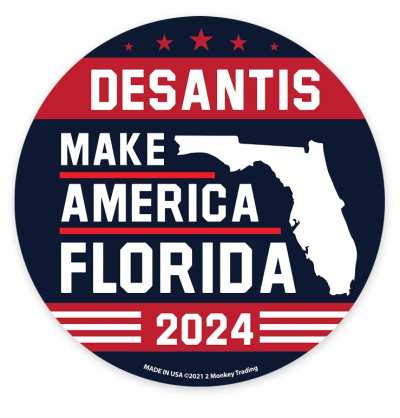 Magnet Round DeSantis Make America Florida