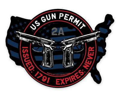Magnet - Die Cut US Gun Permit