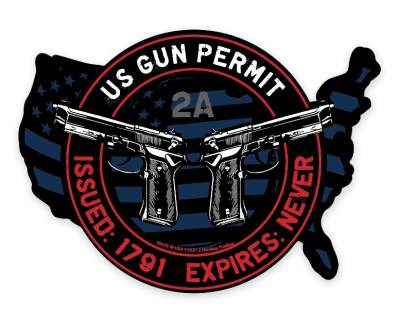 Magnet - Die Cut US GUN Permit
