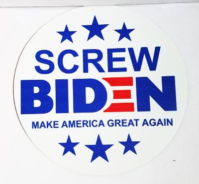 Trump Magnet 5 Round Screw Biden