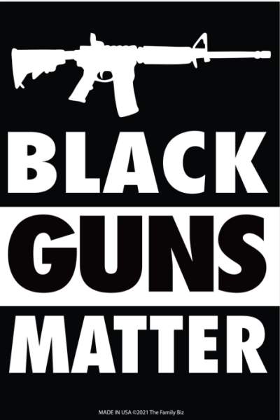 Magnet 4 x 6  Black Guns Matter