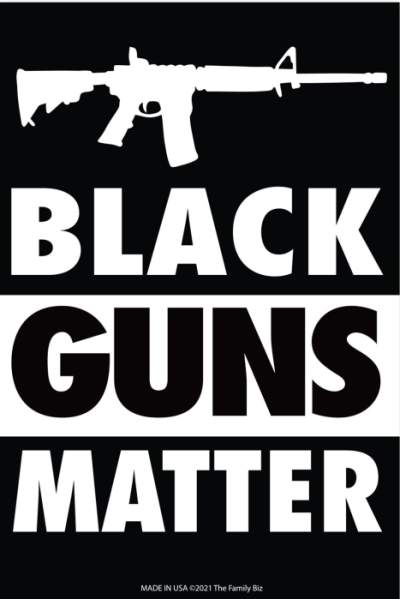 Magnet 4 x 6  BLACK Guns Matter
