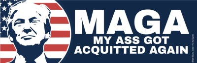 Trump Magnet 3 X 9 MAGA My Ass Got Acquitted