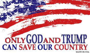 STICKER - Only God And Trump