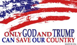 Bumper Sticker - Only God And Trump