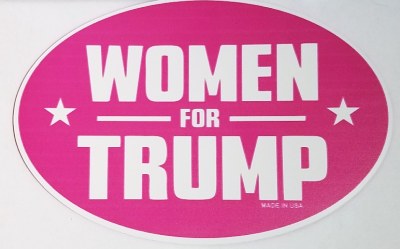 Bumper STICKER - Oval Women For Trump