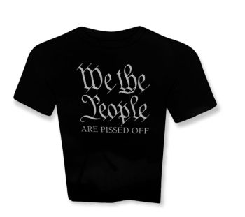 T-SHIRT Black We The People Are Pissed Off Oversized