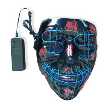 Light Up Purge Mask -  $$ Assorted Colored LED