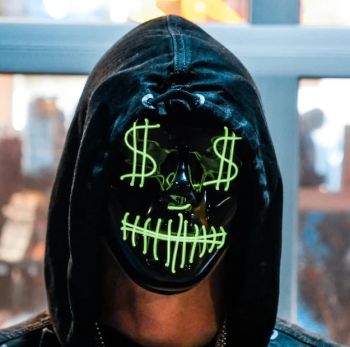 Light Up Purge Mask -  $$ ASSORTED Colored LED