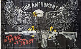 3 X 5 FLAG In Guns We Trust