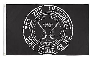 3 X 5 FLAG Black 2nd Amendment