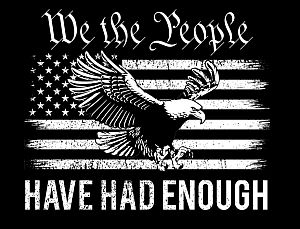 T-SHIRT Black ** We The People Have Had Enough Oversized