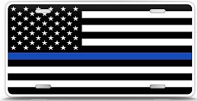 LICENSE PLATE - Thin Blue Line - Back The Blue