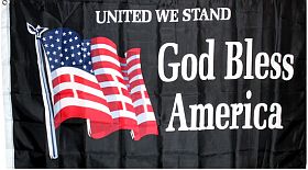 3 X 5 FLAG God Bless America