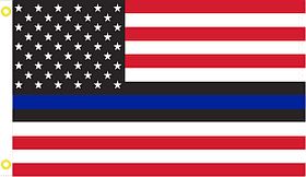 3 X 5 FLAG USA Blue Line