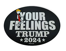 Magnet Oval Stick Man Trump 2024