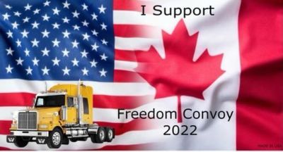 Bumper Sticker - I Support Freedom Convoy 2022