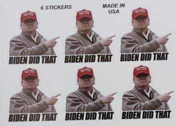 Die Cut Stickers Trump - Biden Did That 2'' VINyl