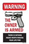 Bumper Sticker - WarnINg The Owner is Armed