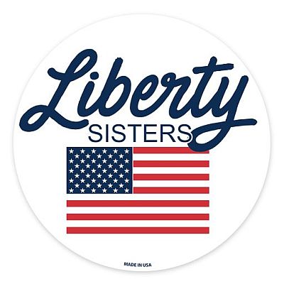 Magnet - Round Liberty Sisters