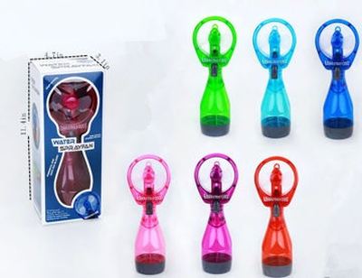 Battery Operated Water Spray FAN Assorted Colors