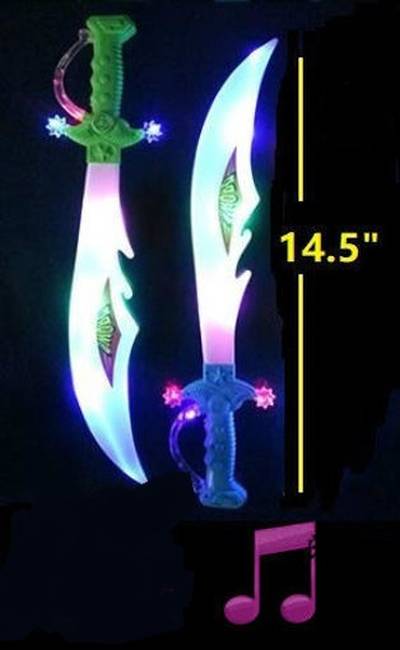 LED Light SWORD - Pirate Flashing  14.5'' Light & Sound