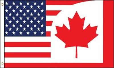 3 X 5 FLAG - FLAGs Canada - USA Friendship