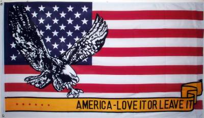 3 X 5 FLAG America Love It Or Leave It