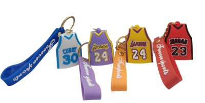 PVC KEYCHAIN 3'' Basketball Jersey Mix Backpack Charm