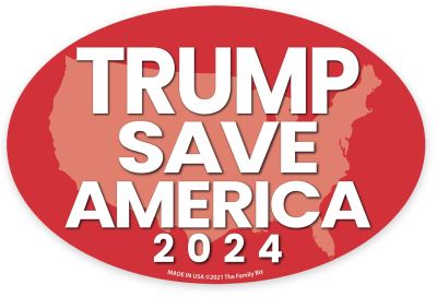 Magnet Oval Trump Save America 2024